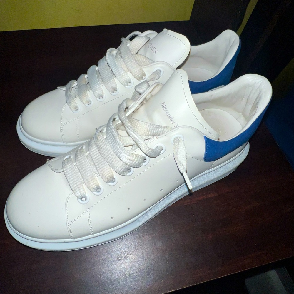 Alexander McQueen White Blue Slightly Used